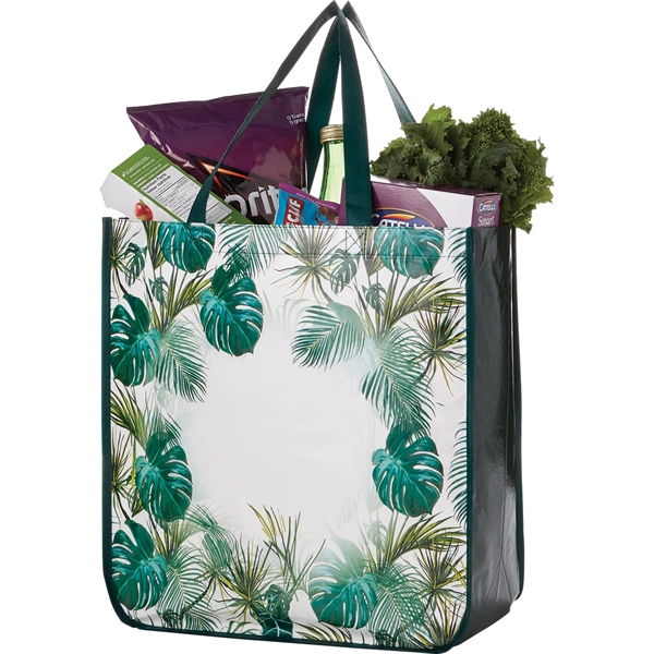 Palms Laminated Shopper Tote - Image 3