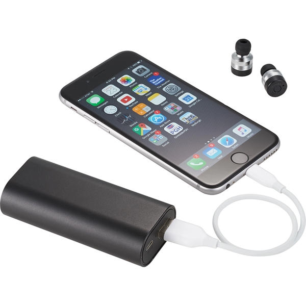 Metal True Wireless Earbuds and Power Bank - Image 5