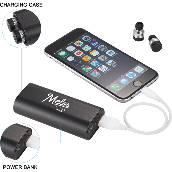 Metal True Wireless Earbuds and Power Bank - Image 10