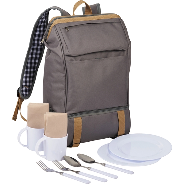 Cafe Picnic Backpack for Two - Image 4