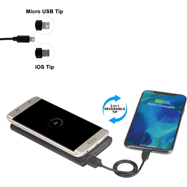 Light Up Logo Wireless Powerbank/2-in-1 Cable - Image 12