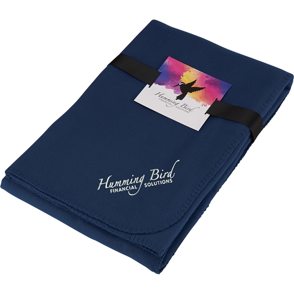 Cozy Fleece Blanket with Full Color Card and Band - Image 2