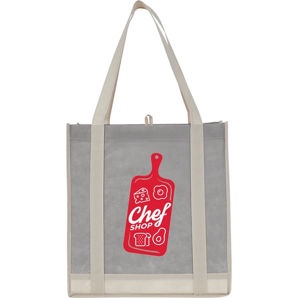 Two-Tone Non-Woven Little Grocery Tote - Image 1