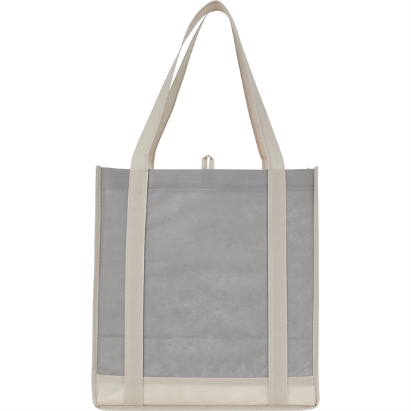 Two-Tone Non-Woven Little Grocery Tote - Image 2