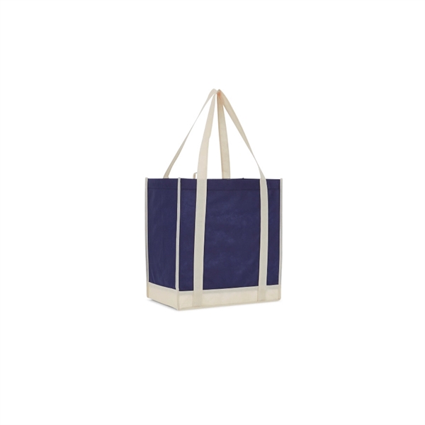 Two-Tone Non-Woven Little Grocery Tote - Image 5