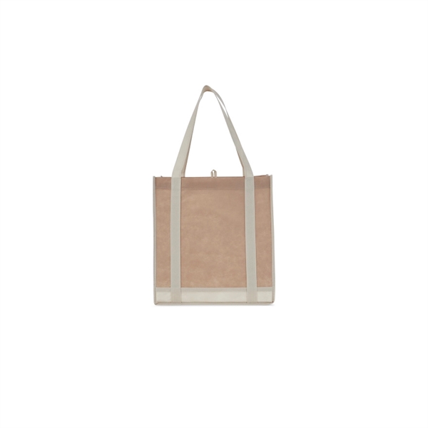 Two-Tone Non-Woven Little Grocery Tote - Image 8