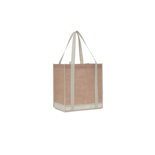 Two-Tone Non-Woven Little Grocery Tote - Image 11