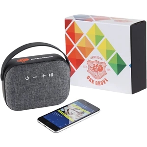 Woven Fabric Bluetooth Speaker w/Full Color Wrap