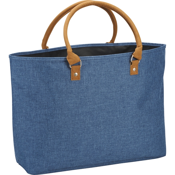 Heathered Suede Accent Tote - Image 2