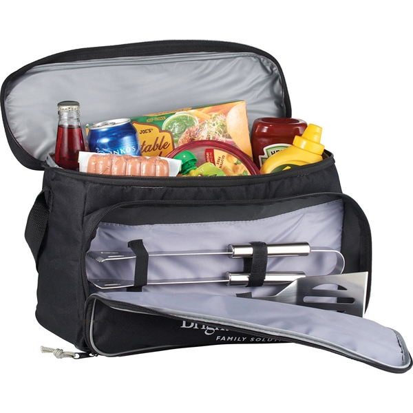 Grill and Chill Cooler Bag and 3pc BBQ Tools Set - Image 3