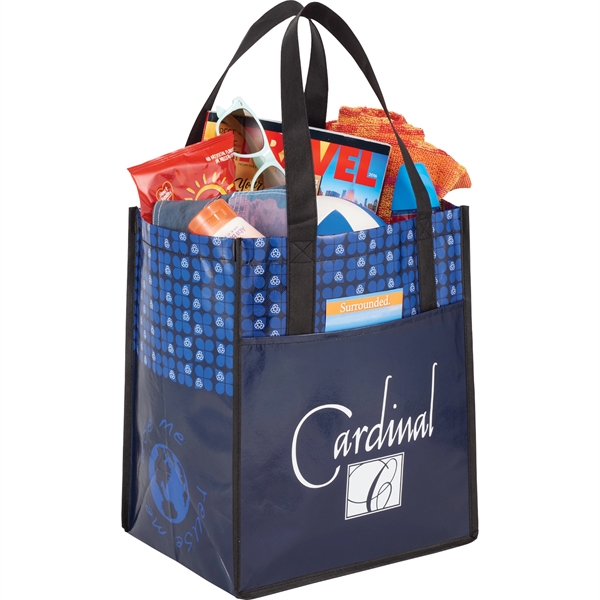 Big Grocery Laminated Non-Woven Tote - Image 4