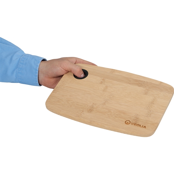 Bamboo Cutting Board with Silicone Grip - Image 2