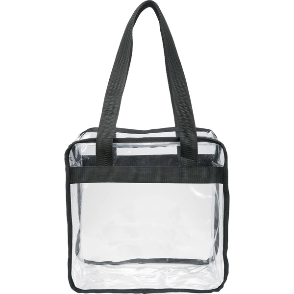 Game Day Clear Zippered Safety Tote - Image 1
