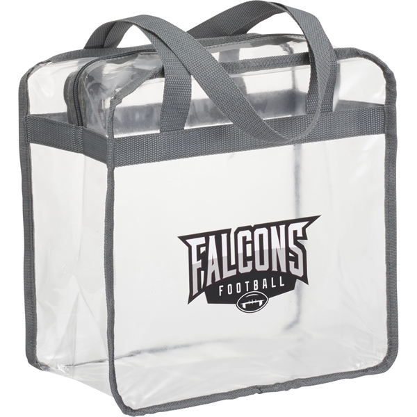 Game Day Clear Zippered Safety Tote - Image 5