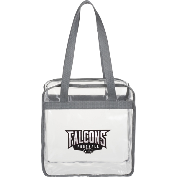 Game Day Clear Zippered Safety Tote - Image 6