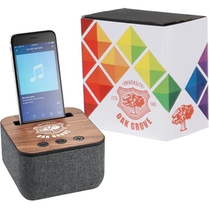 Shae Fabric Bluetooth Speaker with Full Color Wrap