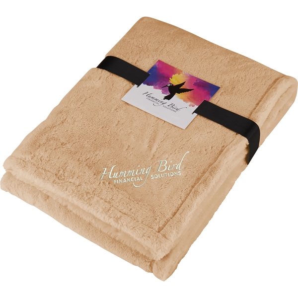 Ultra Plush Faux Fur Throw Blanket with Card - Image 3