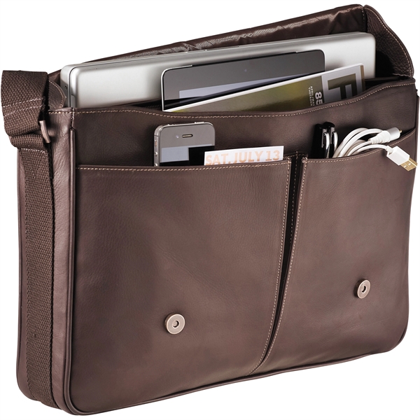 Kenneth Cole® Colombian Leather Computer Messenger - Image 2