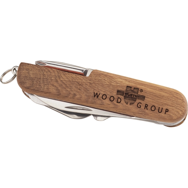 Wooden 13-Function Pocket Knife - Image 2
