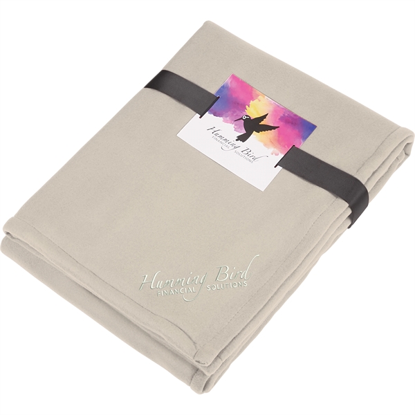 Fleece-Sherpa Blanket with Full Color Card and Ban - Image 3
