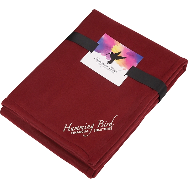 Fleece-Sherpa Blanket with Full Color Card and Ban - Image 4