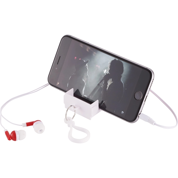 Wired Earbuds with Keychain Case and Stand - Image 12