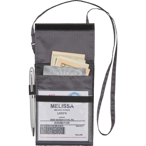 BRIGHTtravels RFID Passport Wallet with Lanyard - Image 2