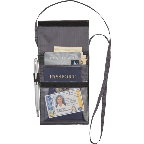 BRIGHTtravels RFID Passport Wallet with Lanyard - Image 6