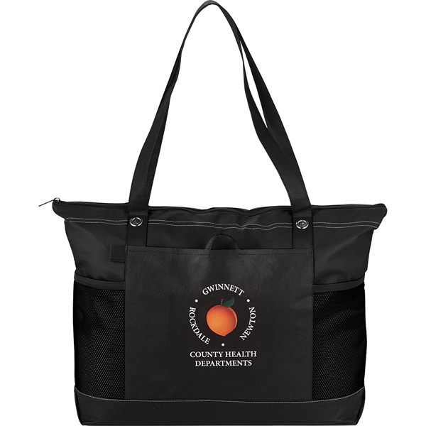Non-Woven Zippered Convention Tote - Image 1