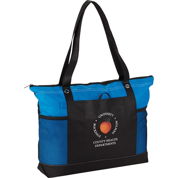 Non-Woven Zippered Convention Tote - Image 4