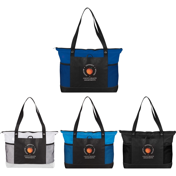 Non-Woven Zippered Convention Tote - Image 8