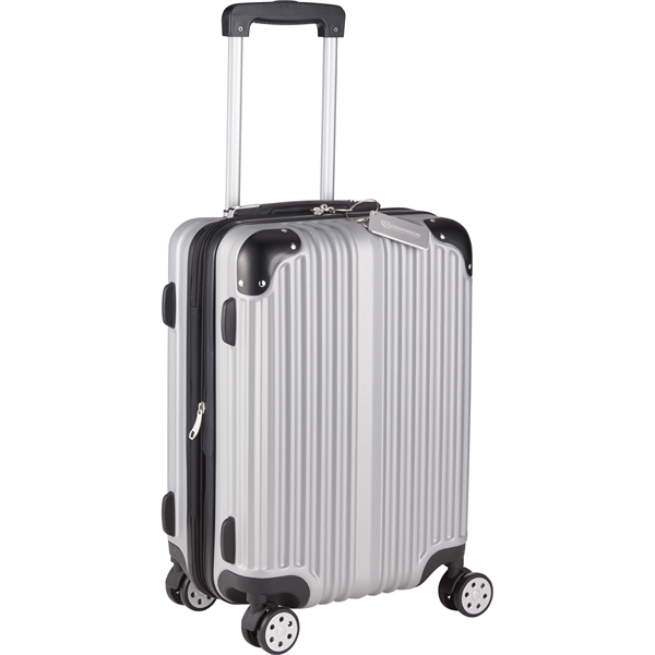 Metallic Upright Expandable Luggage with Tag - Image 5