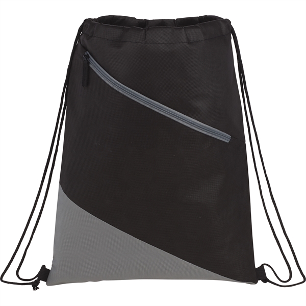 Slanted Non-Woven Drawstring Bag - Image 4