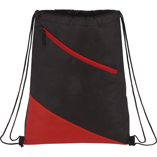 Slanted Non-Woven Drawstring Bag - Image 5