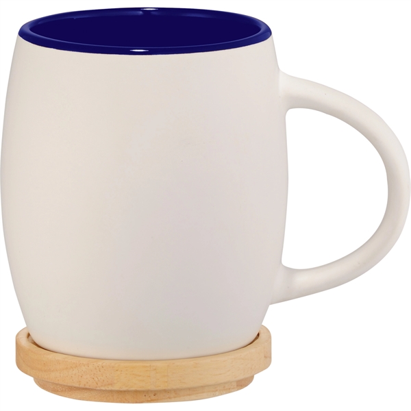 Hearth Ceramic Mug with Wood Lid/Coaster 15oz - Image 27