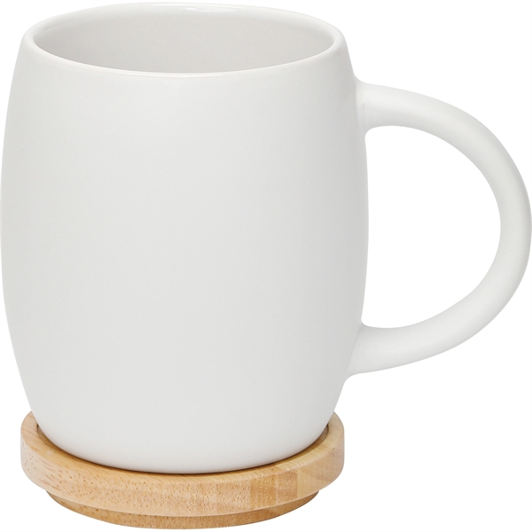 Hearth Ceramic Mug with Wood Lid/Coaster 15oz - Image 30
