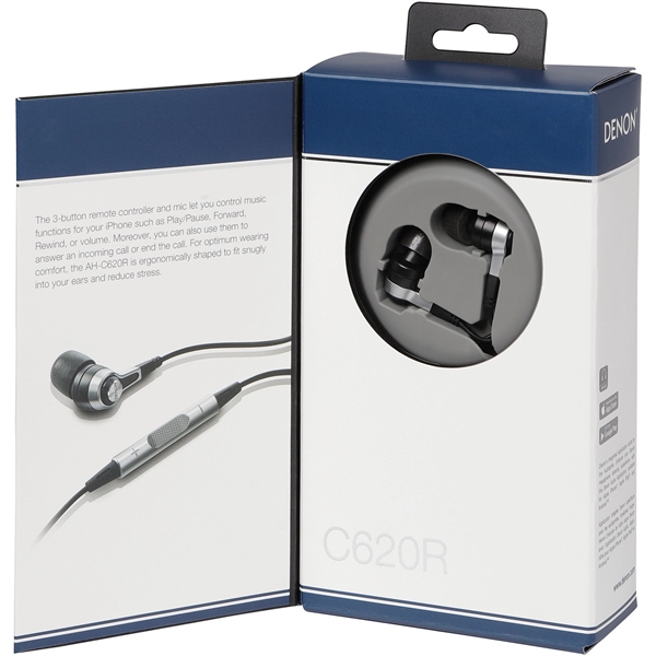 Denon AH-C620R Wired Earbuds with Music Control - Image 3