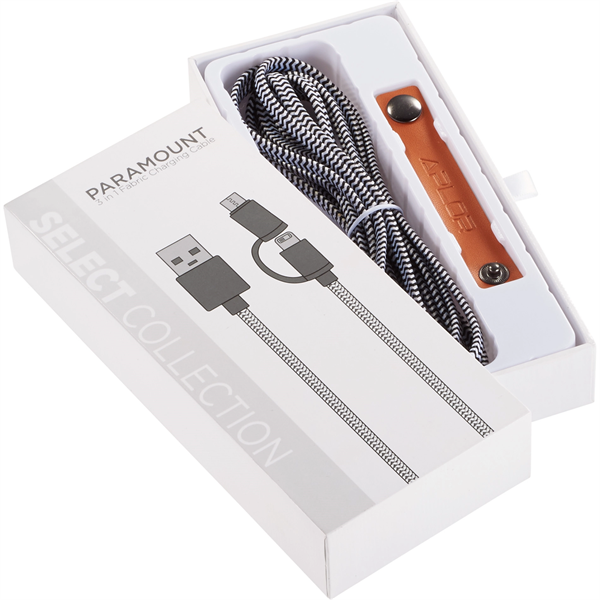 Paramount 3-in-1 Fabric Charging Cable - Image 1