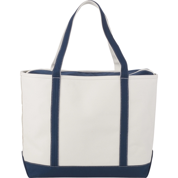 Baltic 24oz Cotton Canvas Tall Zippered Boat Tote - Image 4