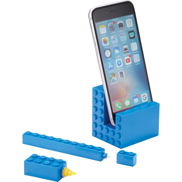 3-in-1 Phone Stand with Pen and Highlighter - Image 2