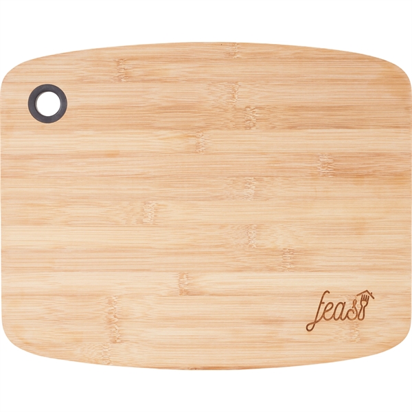 Large Bamboo Cutting Board with Silicone Grip - Image 1