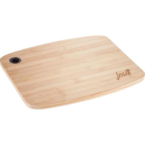 Large Bamboo Cutting Board with Silicone Grip - Image 3