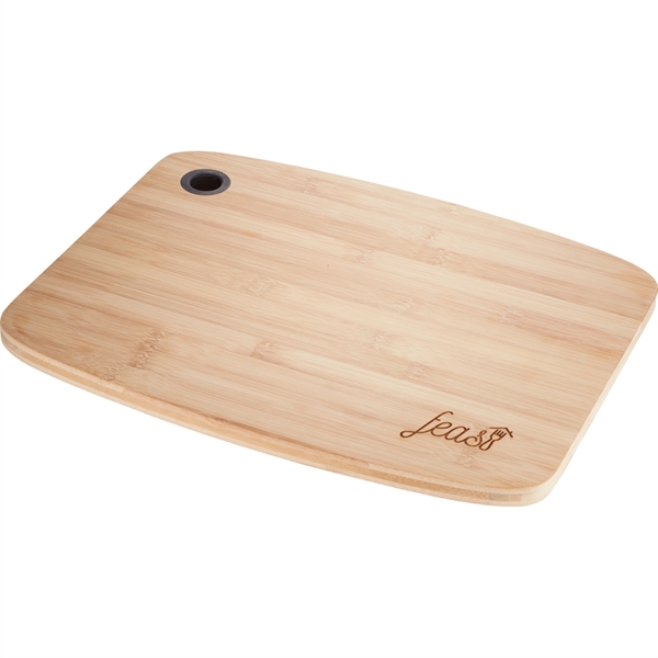Large Bamboo Cutting Board with Silicone Grip - Image 4