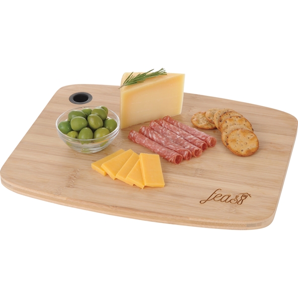 Large Bamboo Cutting Board with Silicone Grip - Image 5