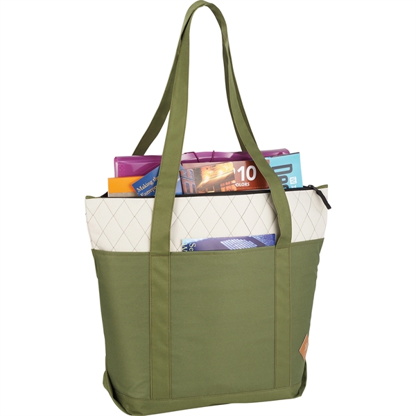 Quilted Zippered Boat Tote - Image 7