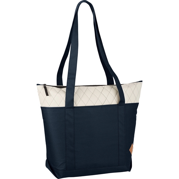 Quilted Zippered Boat Tote - Image 12