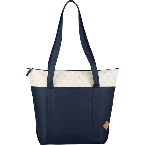 Quilted Zippered Boat Tote - Image 13