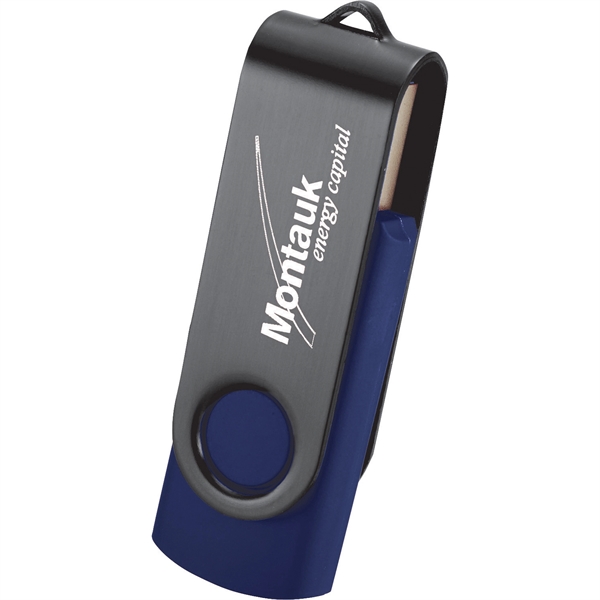 Rotate Black Clip Flash Drive 2GB - Image 3