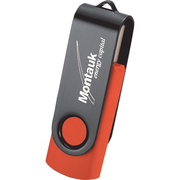 Rotate Black Clip Flash Drive 2GB - Image 5
