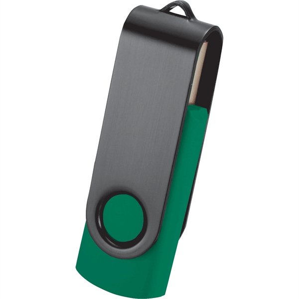 Rotate Black Clip Flash Drive 2GB - Image 8